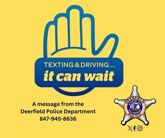 Texting and driving ... It can wait.