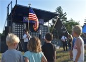 Flag presentation at Family Days
