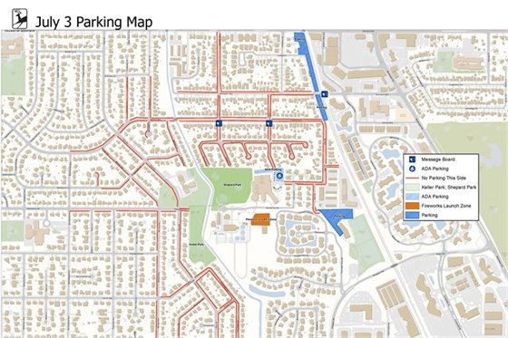 July 3 Public Parking Map