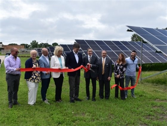 WRF Solar Array Ribbon Cutting