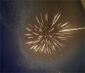 Photo of a firework in the sky