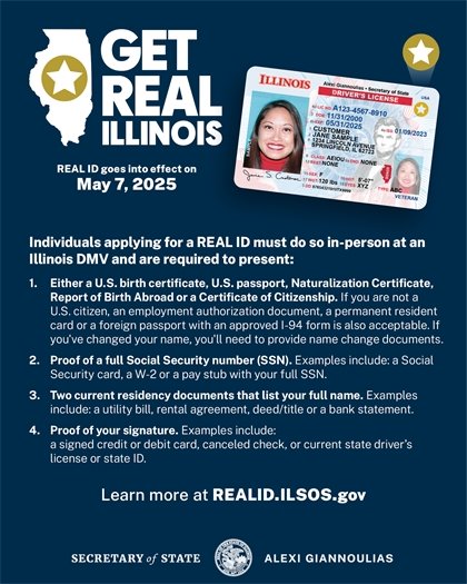 Real ID deadline May 7, 2025