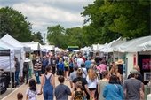 Patrons at the Deerfield Art Festival