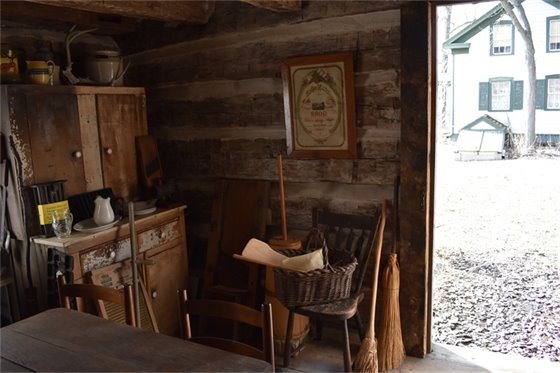 Photo of the Historic Ott Log Cabin