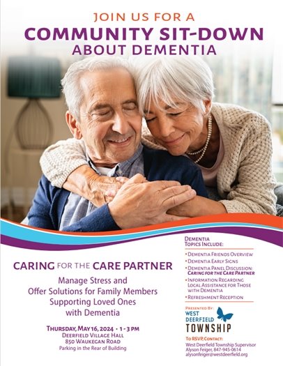 Community Sit-Down About Dementia Poster